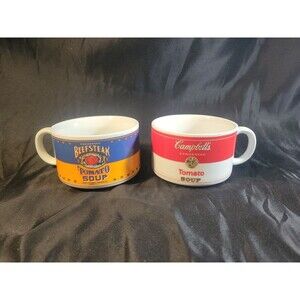Vintage Campbells Soup Mugs 1994 Tomato & Beef Steak Tomato Soup Cup By Westwood